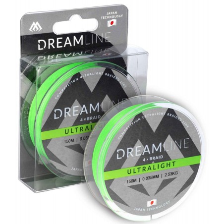 MIKADO PLECIONKA - DREAMLINE ULTRALIGHT - 0.058mm/4.43kg/150m - FLUO ZIELONA - op.1szp.