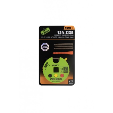 FOX HAKI ZIG RIGS 12FT (3.7M) ROZ 8